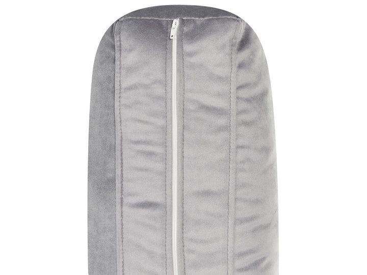 Velvet Corner Sofa Right Hand Grey Vinterbro