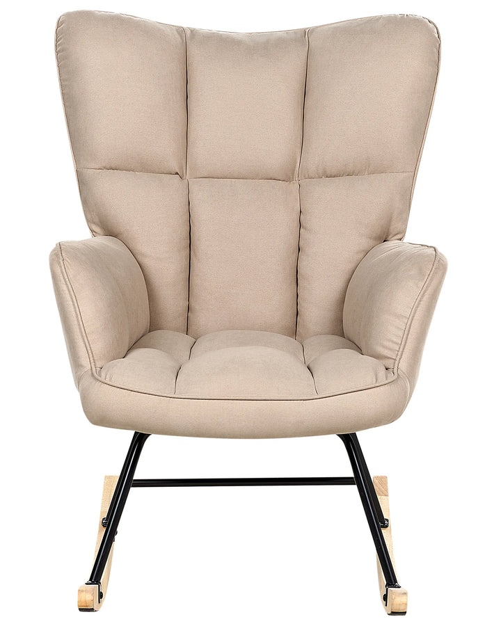 Rocking Chair Fabric Beige Niebrara