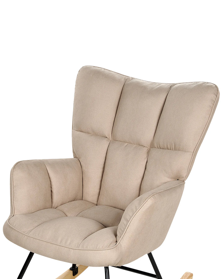 Rocking Chair Fabric Beige Niebrara