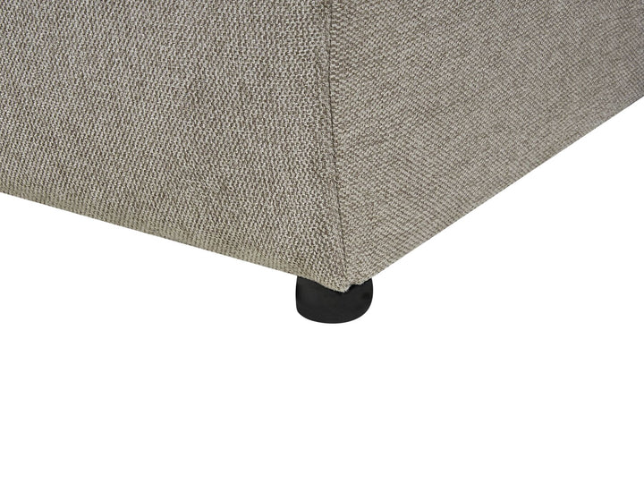 Luspa Left Hand Fabric Corner Sofa Bed with Storage Taupe