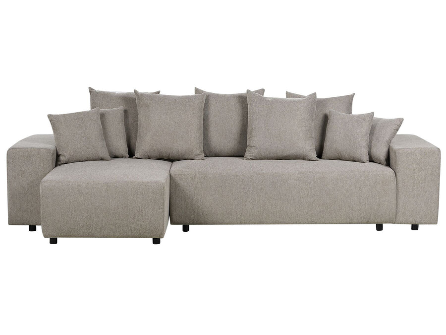 Luspa Corner Sofa Taupe Right Hand