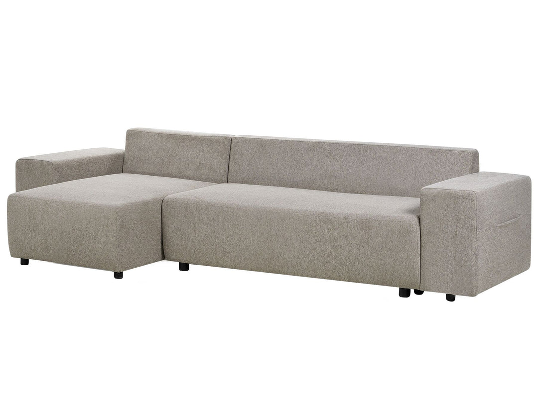 Luspa Corner Sofa Taupe Right Hand