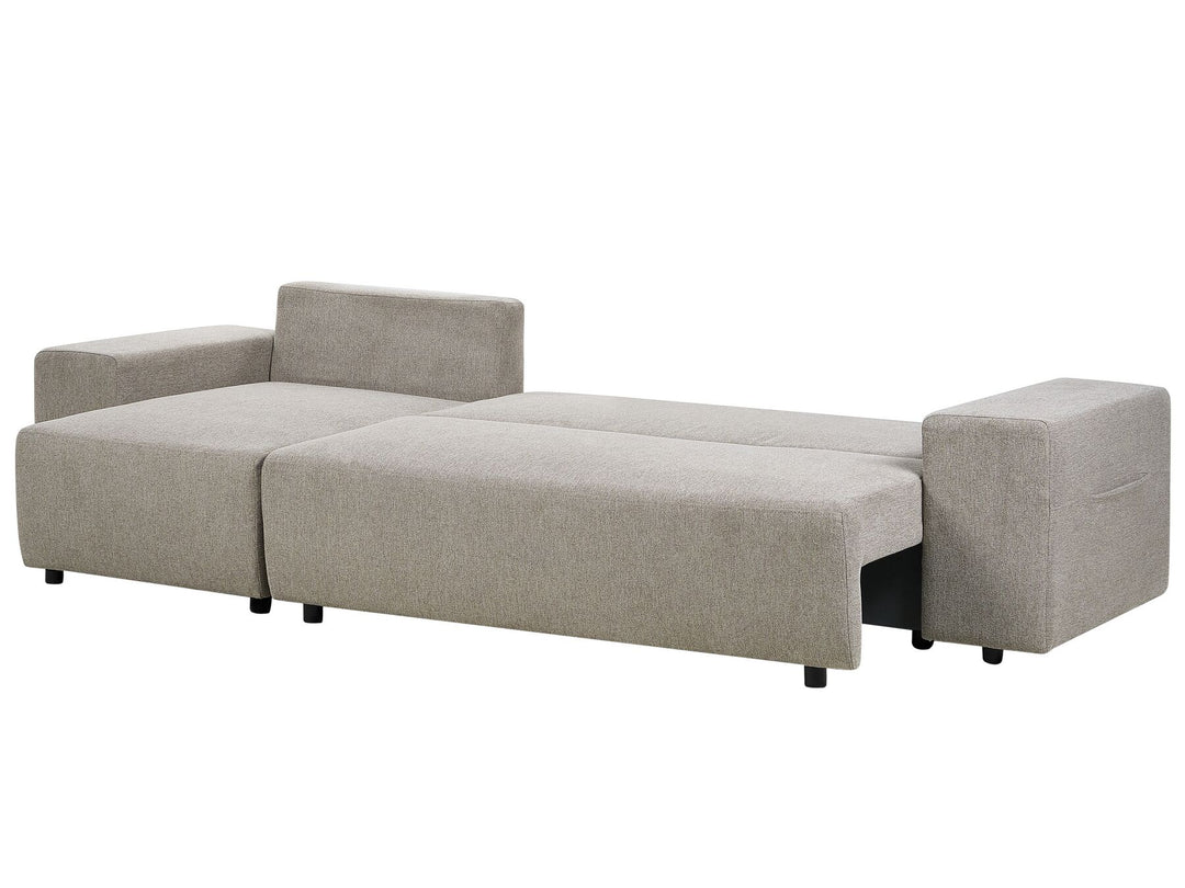 Luspa Corner Sofa Taupe Right Hand