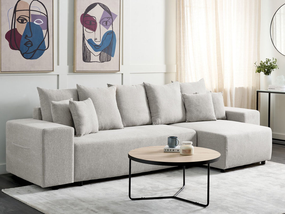 Luspa Corner Sofa Light Grey