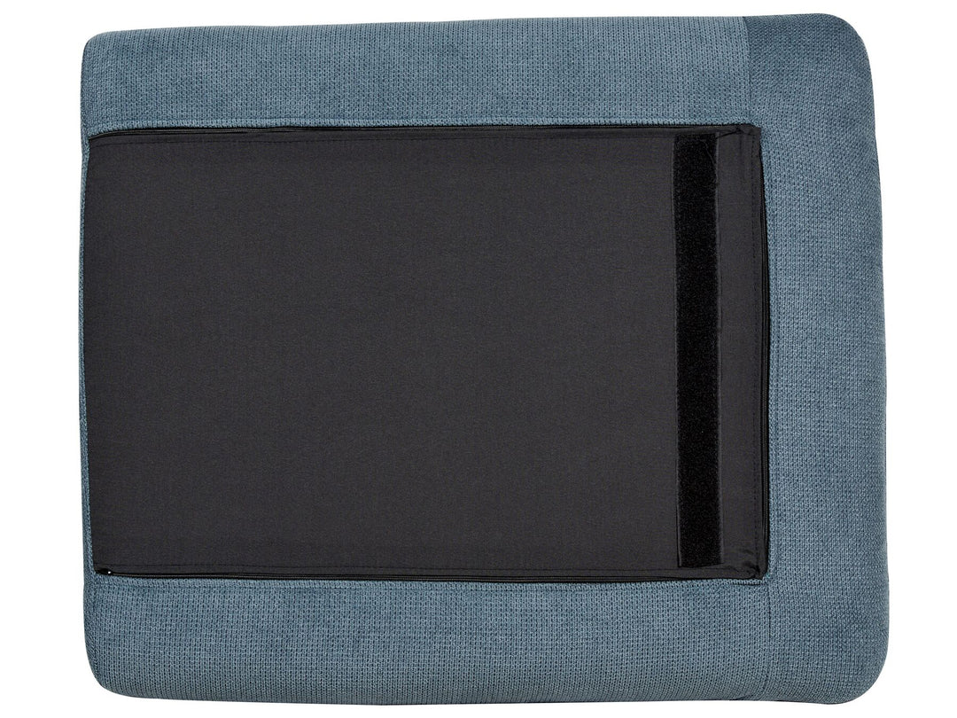 Fabric Corner Sofa Right Hand Blue Vinterbro