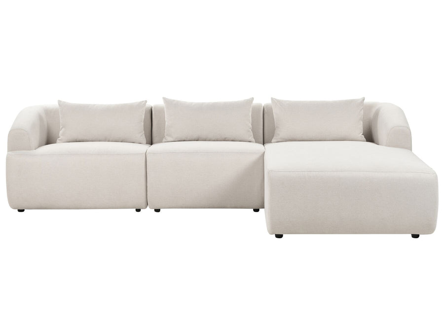 Svansele Left Hand Boucle Corner Sofa Beige 