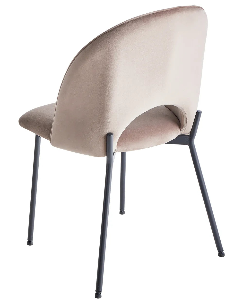Set of 2 Dining Chairs Velvet Taupe Pia