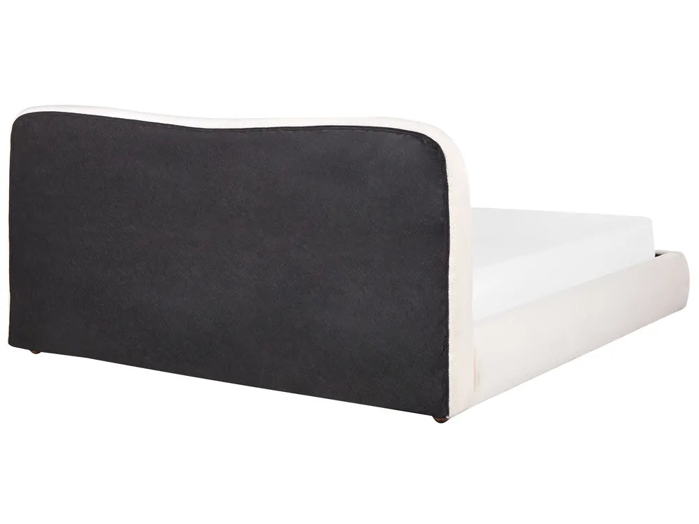 Ottoman Bed Boucle 180 x 200 cm (EU Super King) Off-White Lorelai