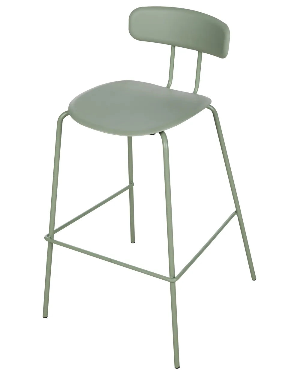 Set of 2 Bar Chairs Light Green Trendy Design Orvion