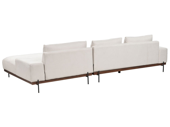 Mariferd Left Hand Corner Fabric Sofa Beige