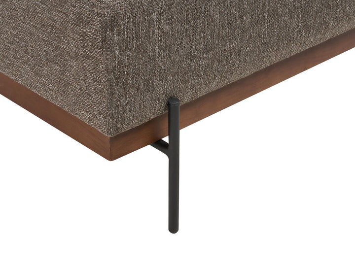 Mariferd Left Hand Fabric Corner Sofa Brown