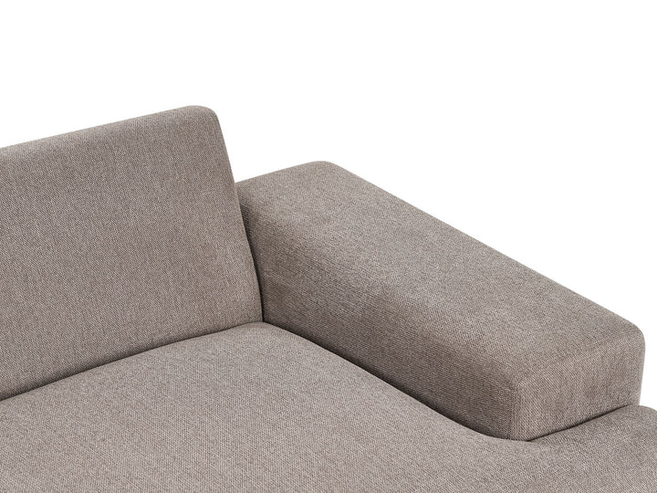 Mmariferd Right Hand Corner Fabric Sofa Light Brown