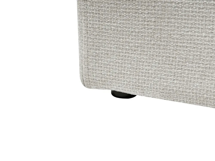 Ottoman Bed without Headboard Fabric 160 x 200 cm (EU King Size) Light Beige Miley