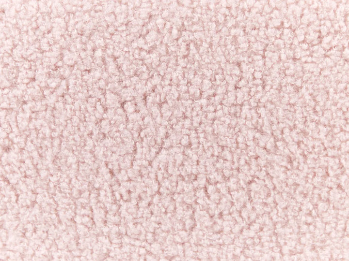Ottoman Bed without Headboard Boucle 90 x 200 cm (EU Single) Pastel Pink Eirwen