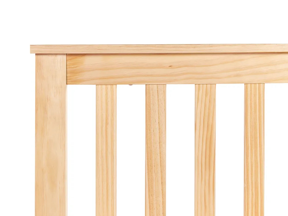 Bed Pine Wood 140 x 200 cm (EU Double) Light Brown Carol
