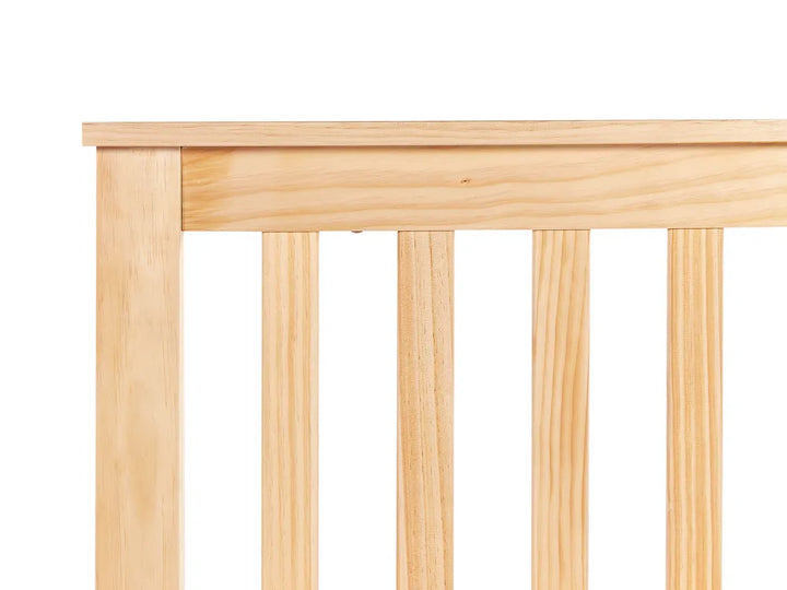 Bed Pine Wood 140 x 200 cm (EU Double) Light Brown Carol