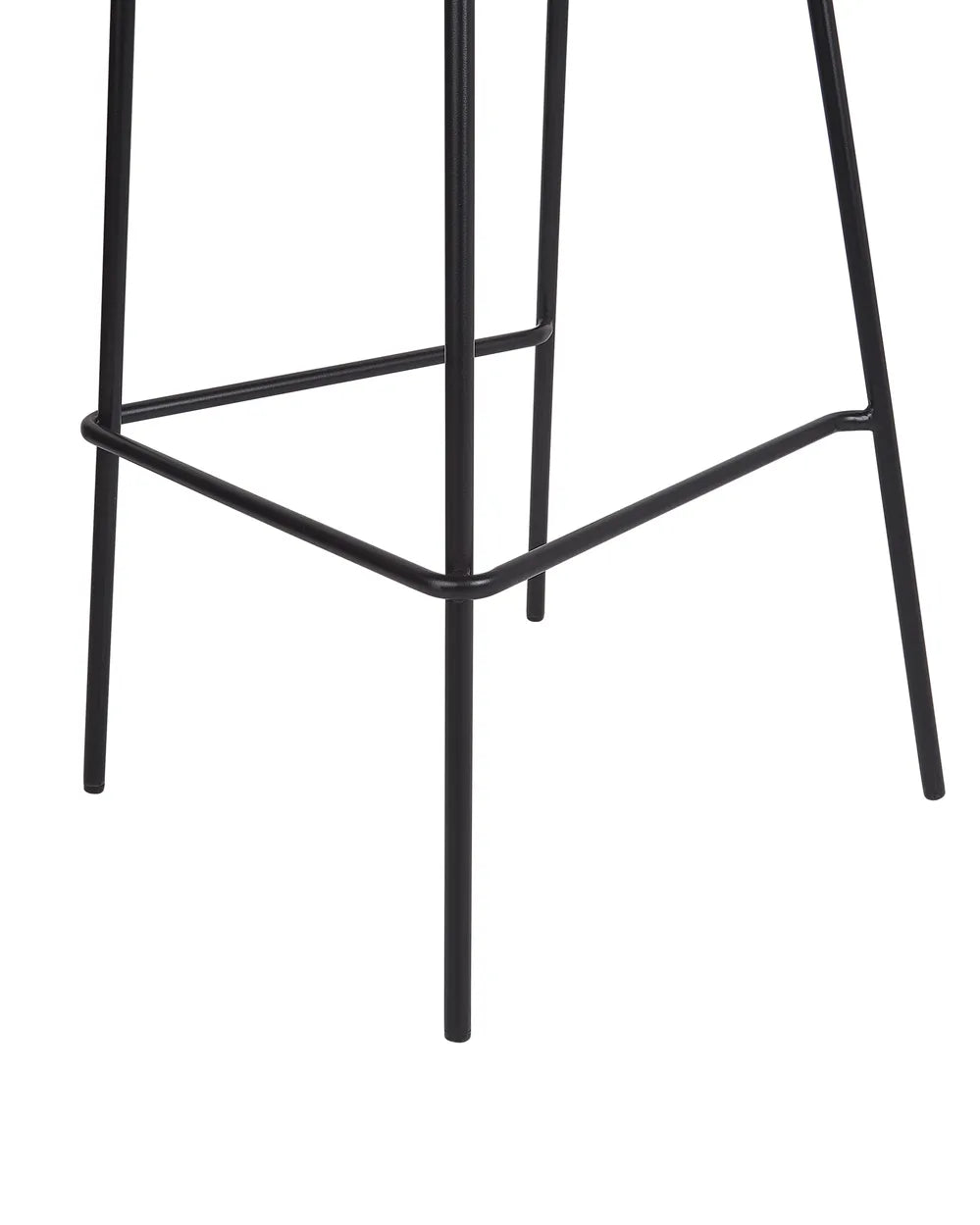 Set of 2 Bar Chairs Boucle Light Beige Comfortable Footrest Garvio