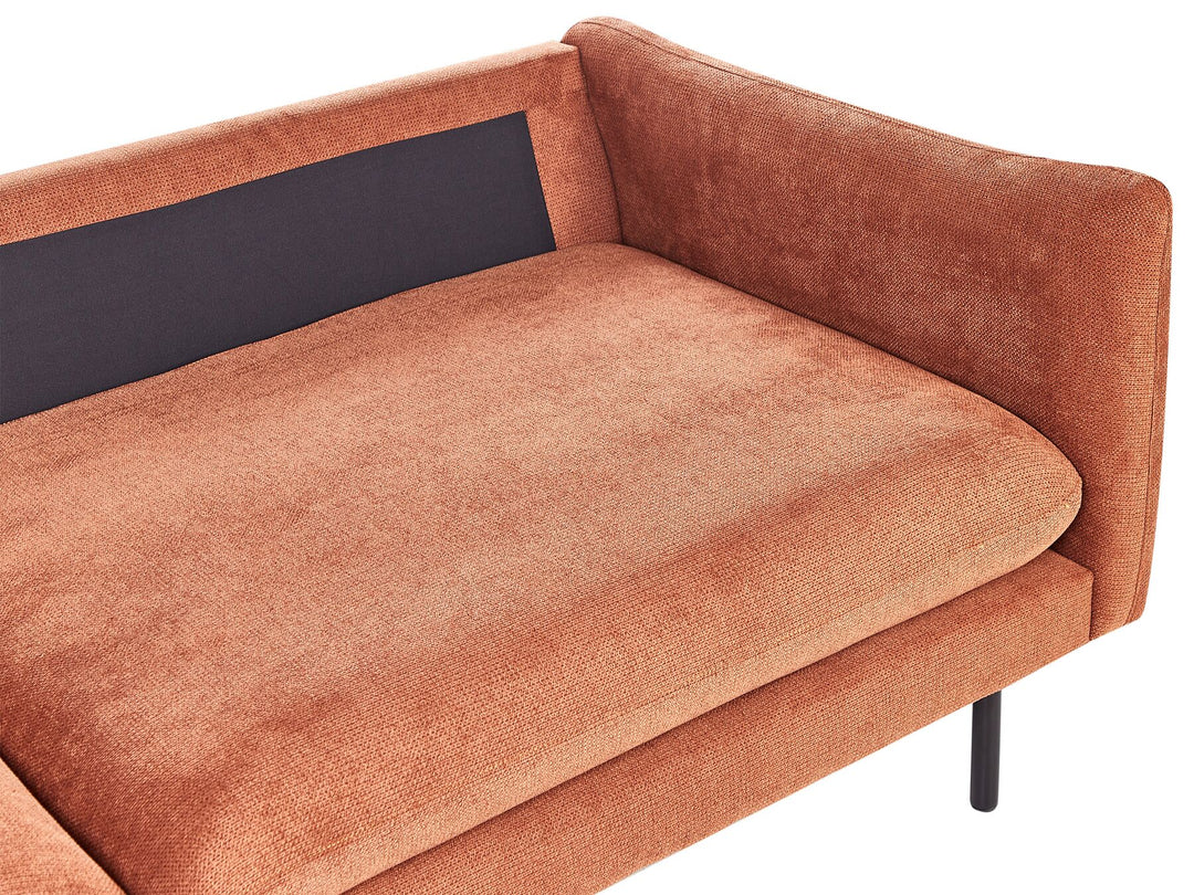 Vinterbro Right Hand Velvet Corner Sofa Light Brown