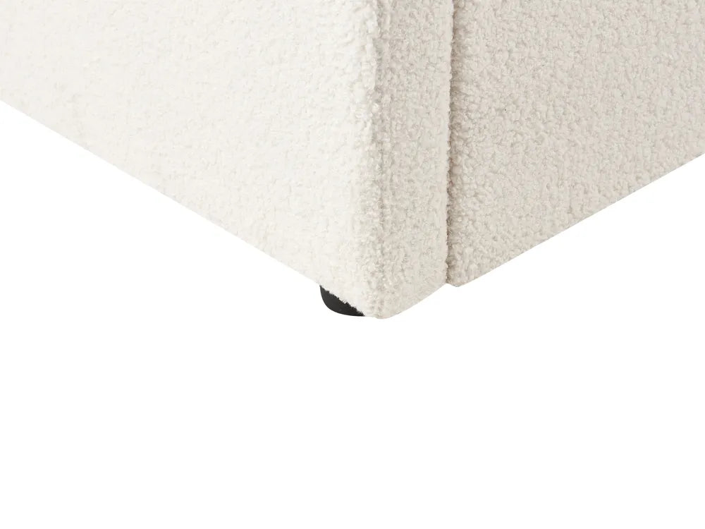 Trundle Bed Boucle Purdy 90 x 200 cm (EU Single) Light Beige