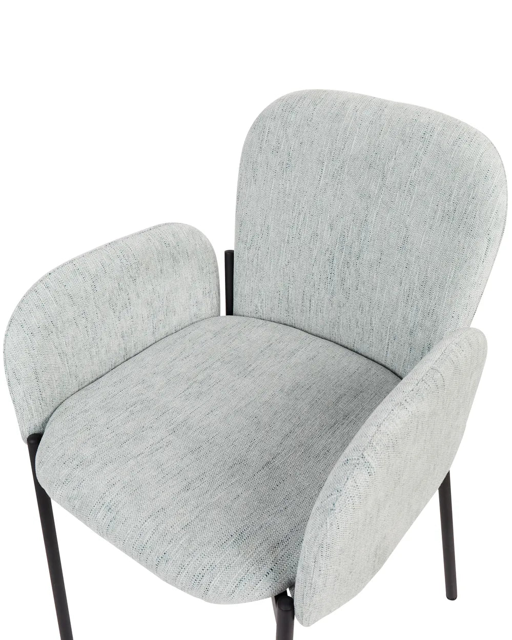 Set of 2 Dining Chairs Fabric Mint Green Elle