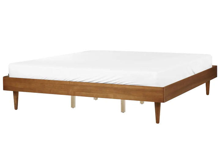 Bed 180 x 200 cm (EU Super King) Brown Ash Wood Aly