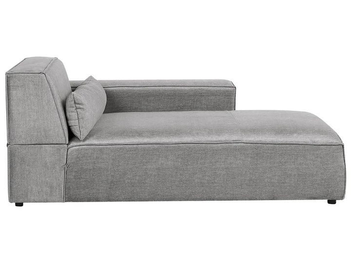 Left-Hand Chaise Lounge Fabric Grey Sonya
