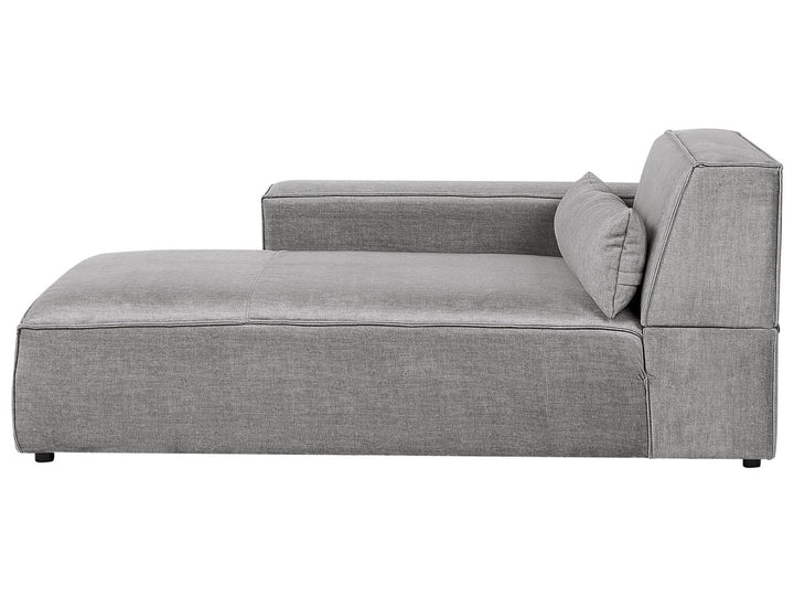 Hellnar Right Hand 2 Seater Modular Fabric Corner Sofa with Ottoman Grey