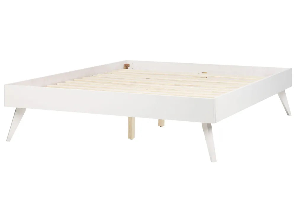 Bed without Headboard 140 x 200 cm (EU Double) White Dove