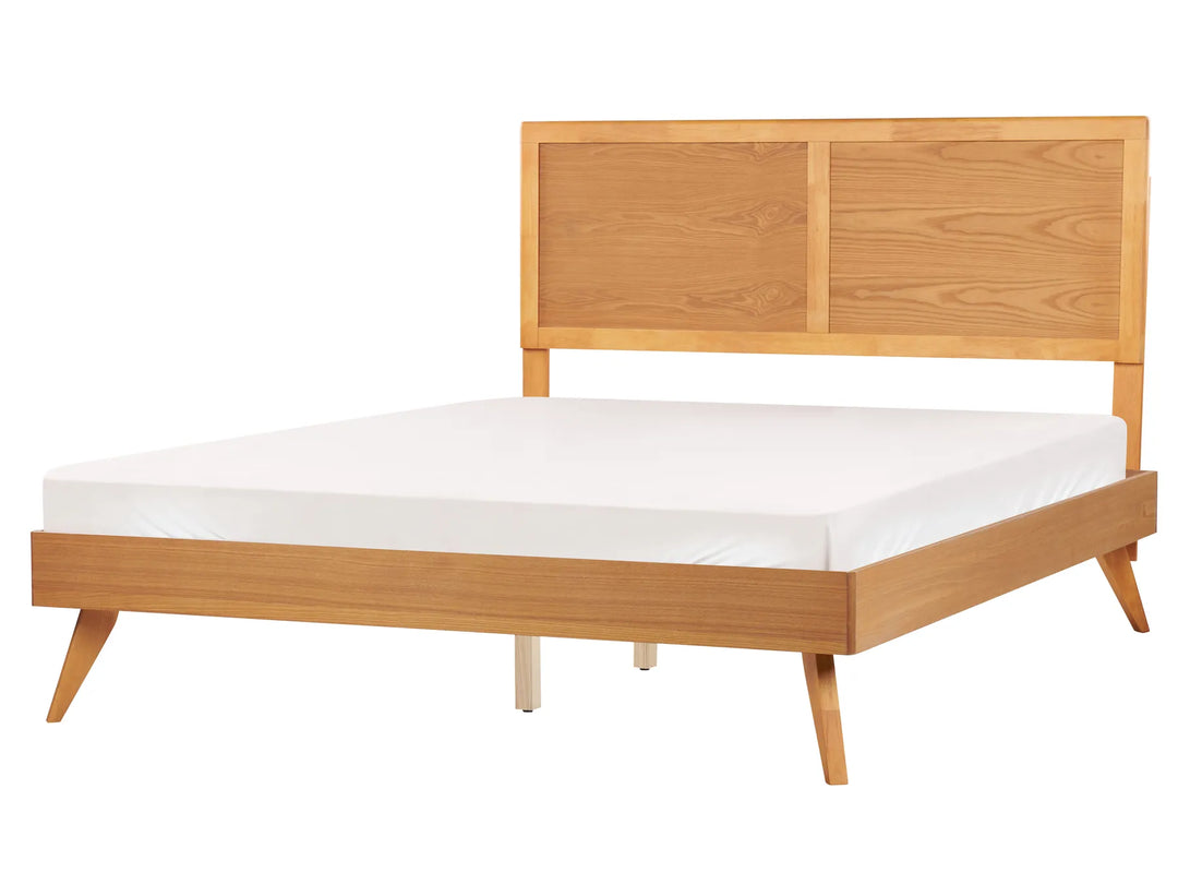 Bed 160 x 200 cm (EU King Size) Natural Ash Wood Dyl