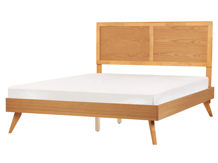 Bed 160 x 200 cm (EU King Size) Natural Ash Wood Dyl