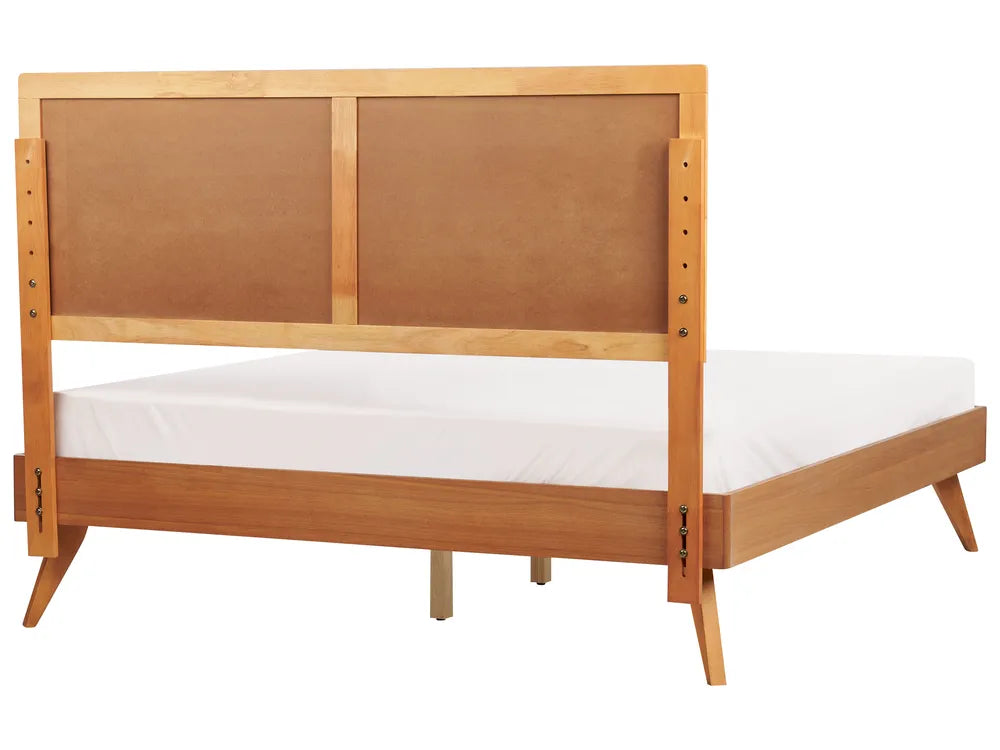 Bed 160 x 200 cm (EU King Size) Natural Ash Wood Dyl