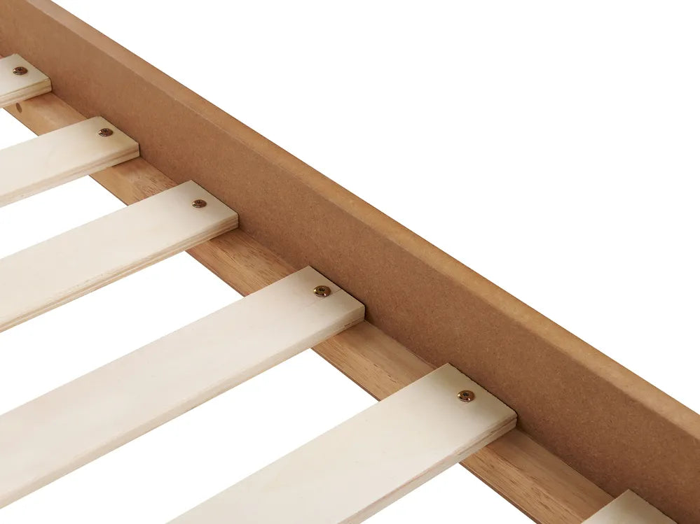 Bed 160 x 200 cm (EU King Size) Natural Ash Wood Dyl