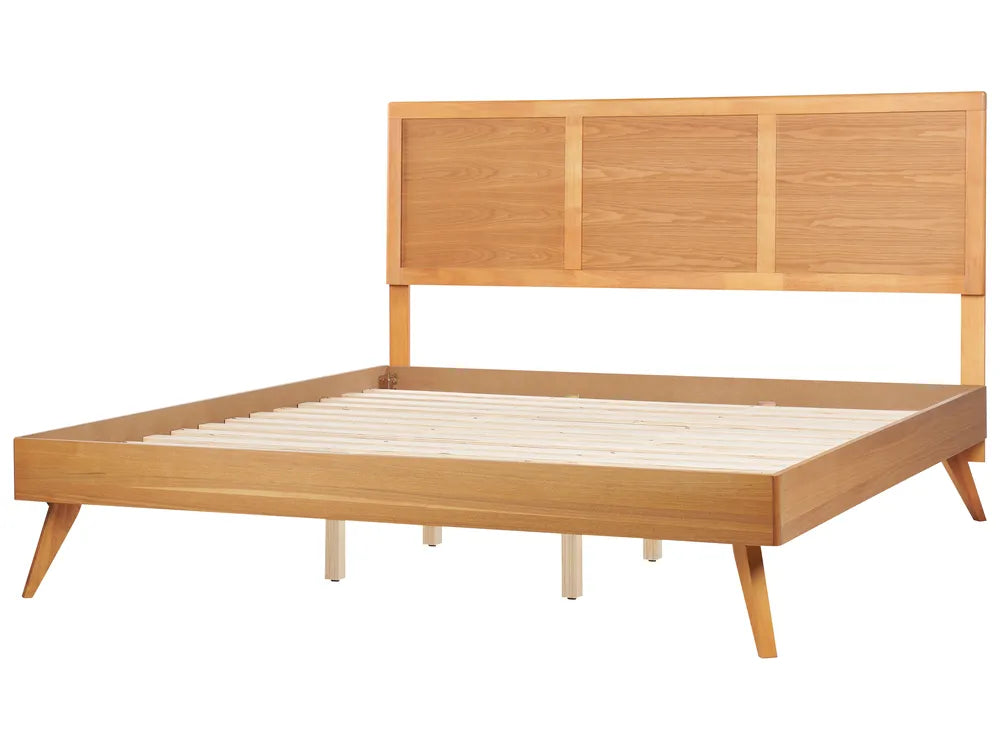 Bed 180 x 200 cm (EU Super King) Natural Ash Wood Dyl