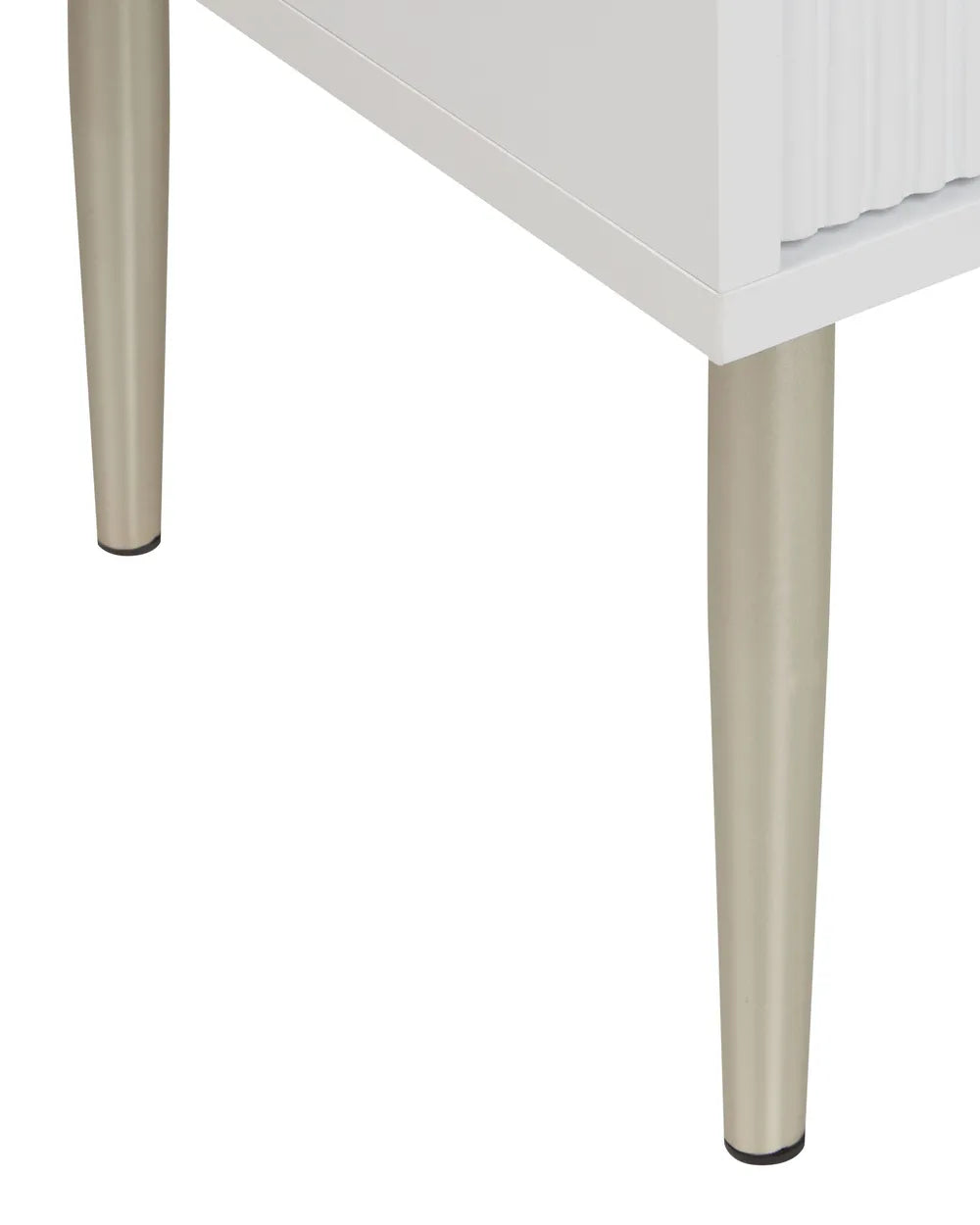2 Drawer Bedside Table White Yuri