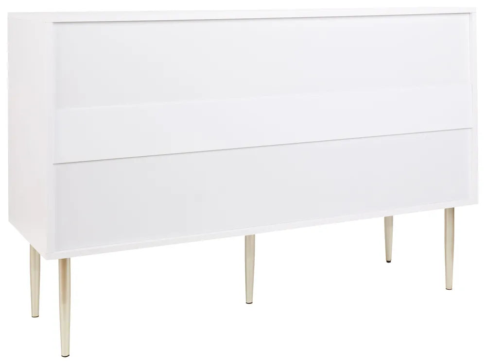 6 Drawer Chest White Functional and Capacious Fervor