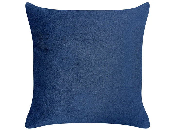 Left-Hand Chaise Lounge Velvet Navy Blue with Storage Harriet