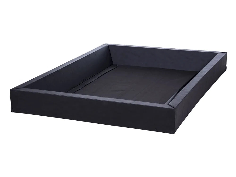 Waterbed with Storage Bench Velvet 180 x 200 cm (EU Super King) Beige Angel