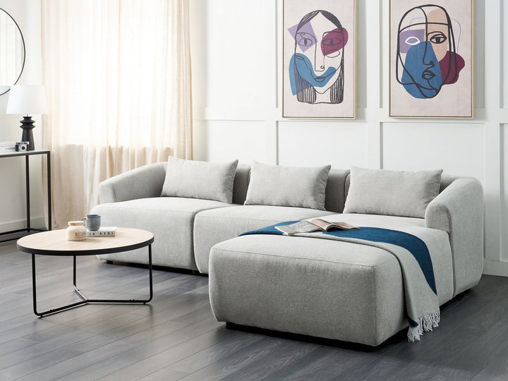 Svansele Left Hand Fabric Corner Sofa Grey