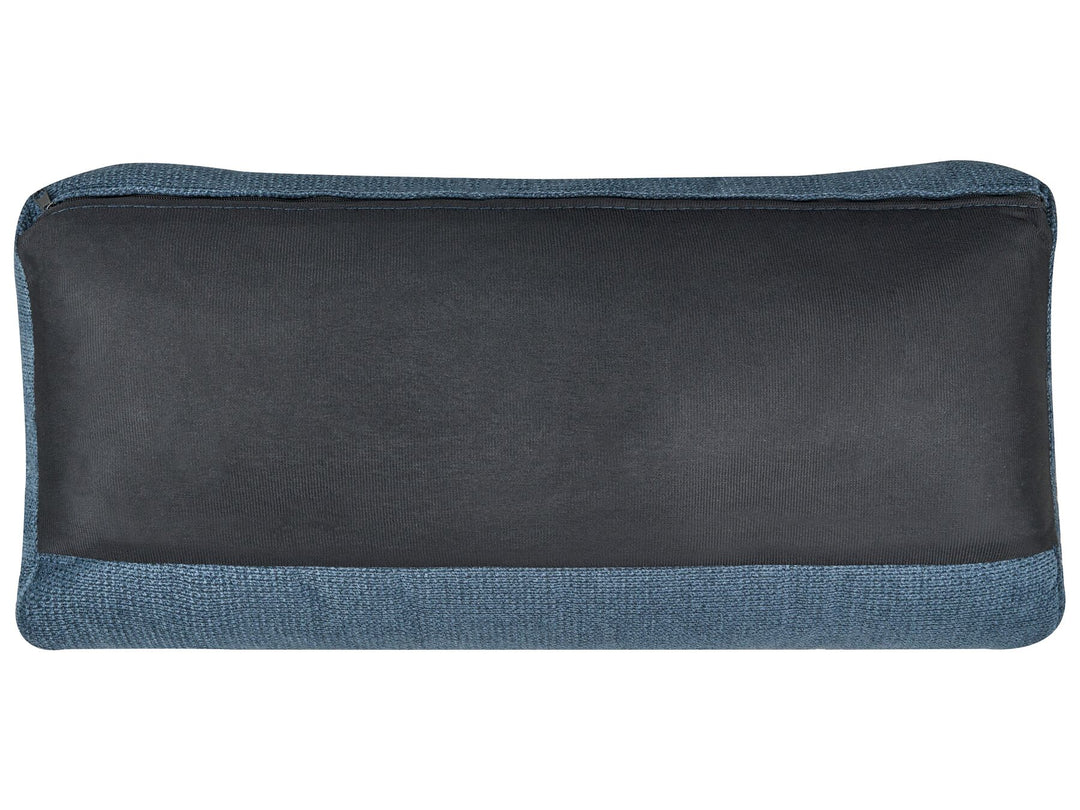 Glosli Right Hand Fabric Corner Sofa Blue
