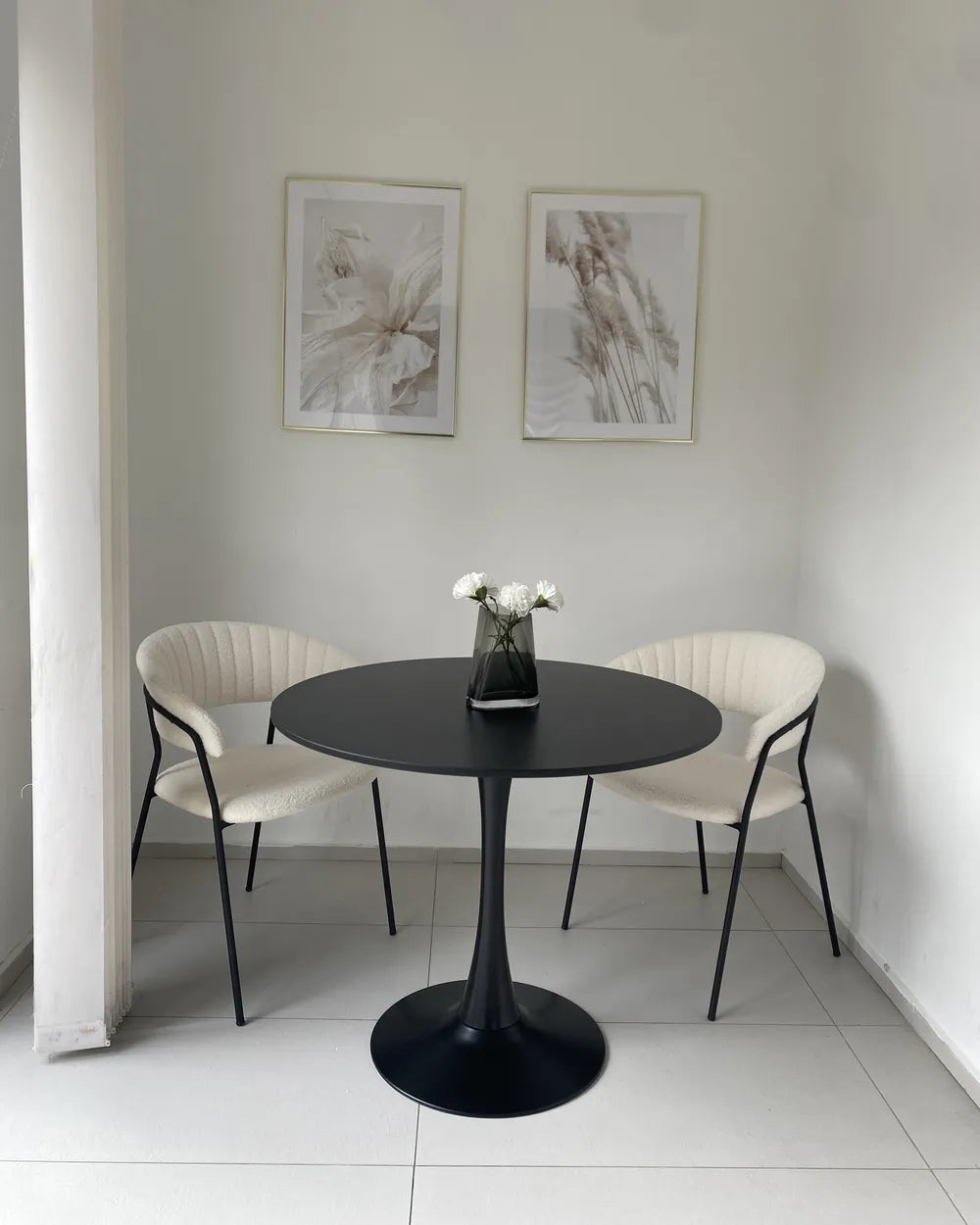 Set of 2 Dining Chairs Velvet Off-White Avy