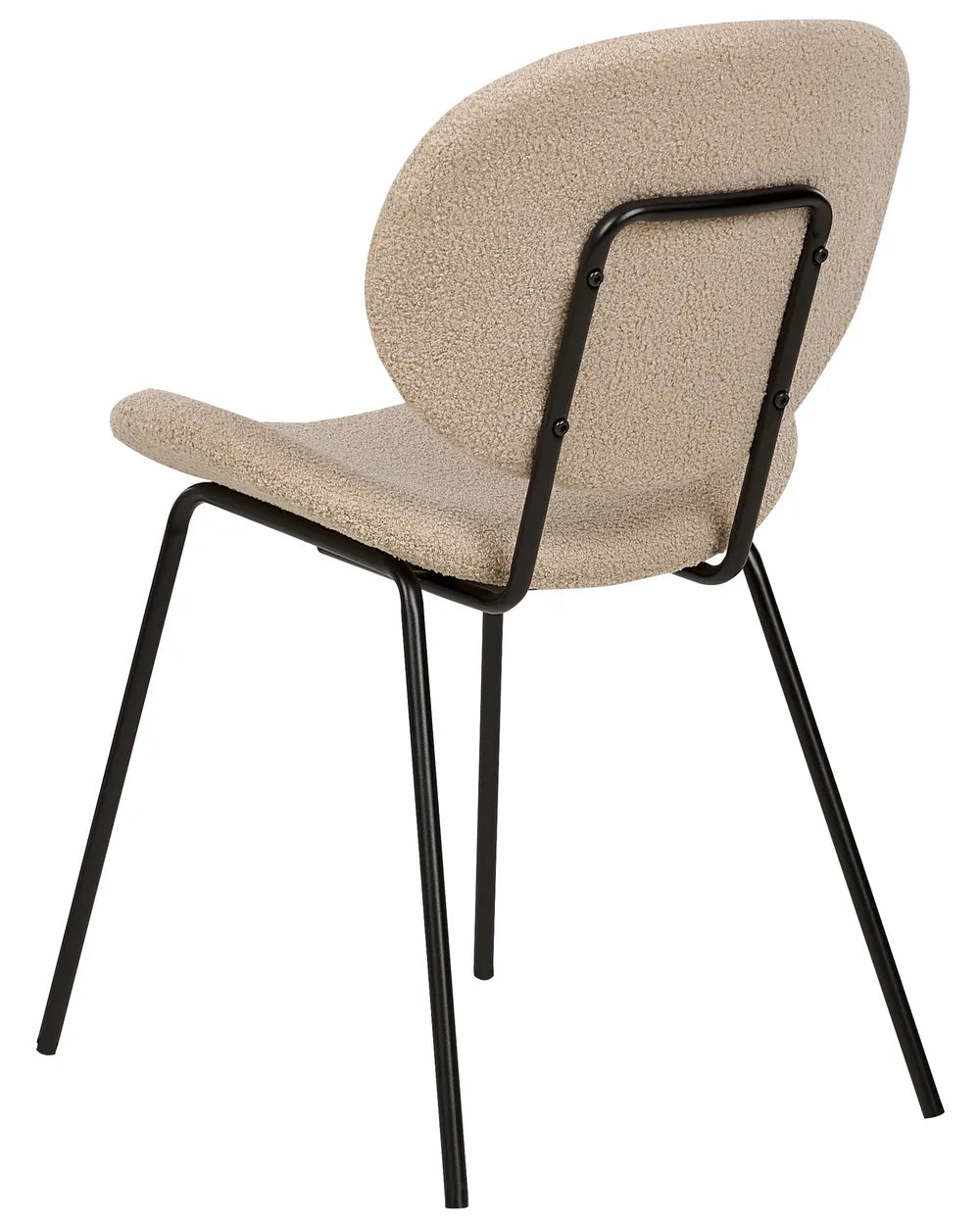 Set of 2 Dining Chairs Boucle Taupe Isabela