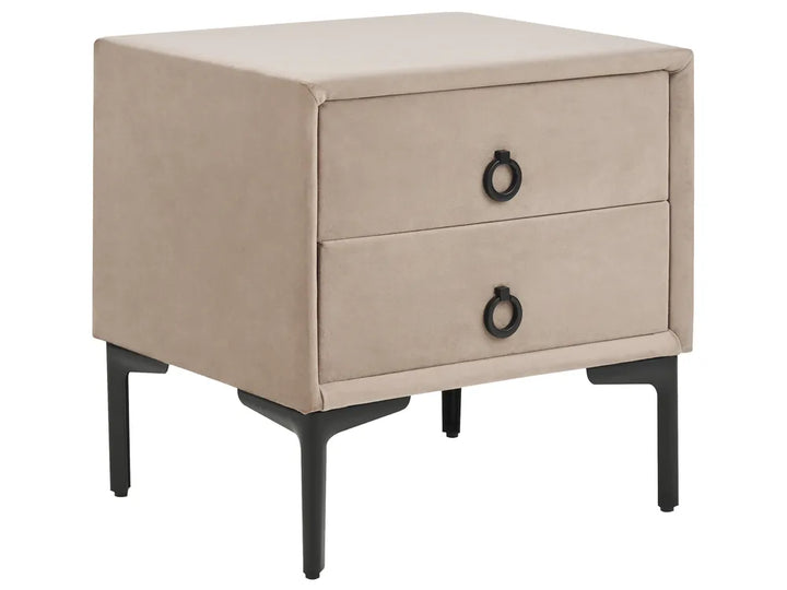 Bedroom Set Velvet 160 x 200 cm (EU King Size) Taupe Ellane