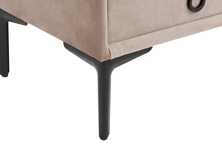 Bedroom Set Velvet 160 x 200 cm (EU King Size) Taupe Ellane