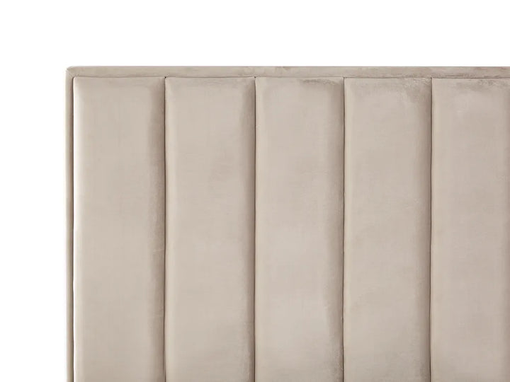 Bedroom Set Velvet 180 x 200 cm (EU Super King) Taupe Ellane