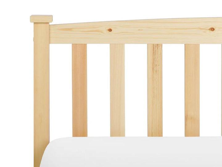 Bed Pine Wood 160 x 200 cm (EU King Size) Light Brown Marie