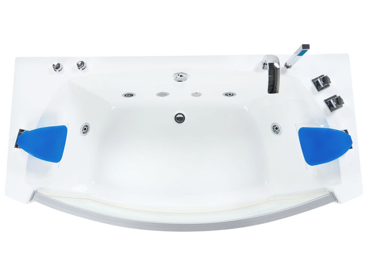 Whirlpool Bath with LED 1750 x 850 mm White Fuerte