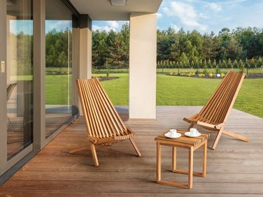 Bellano Garden Dining Set with Benches 4 Seater Acacia Wood Brown