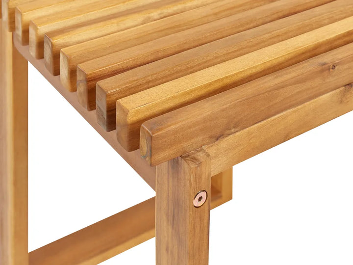 Bistro Set Acacia Wood Brown Celia