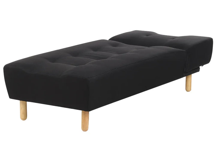 Chaise Longue Fabric Black Ash