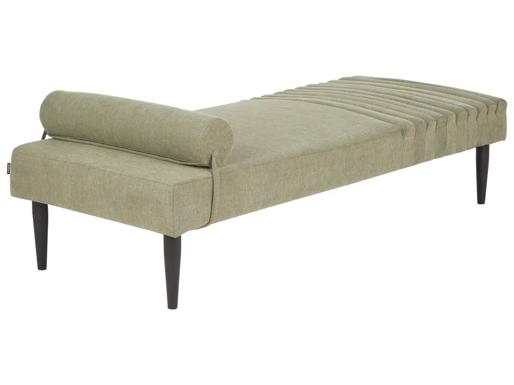 Chaise Longue Fabric Green Mhelza